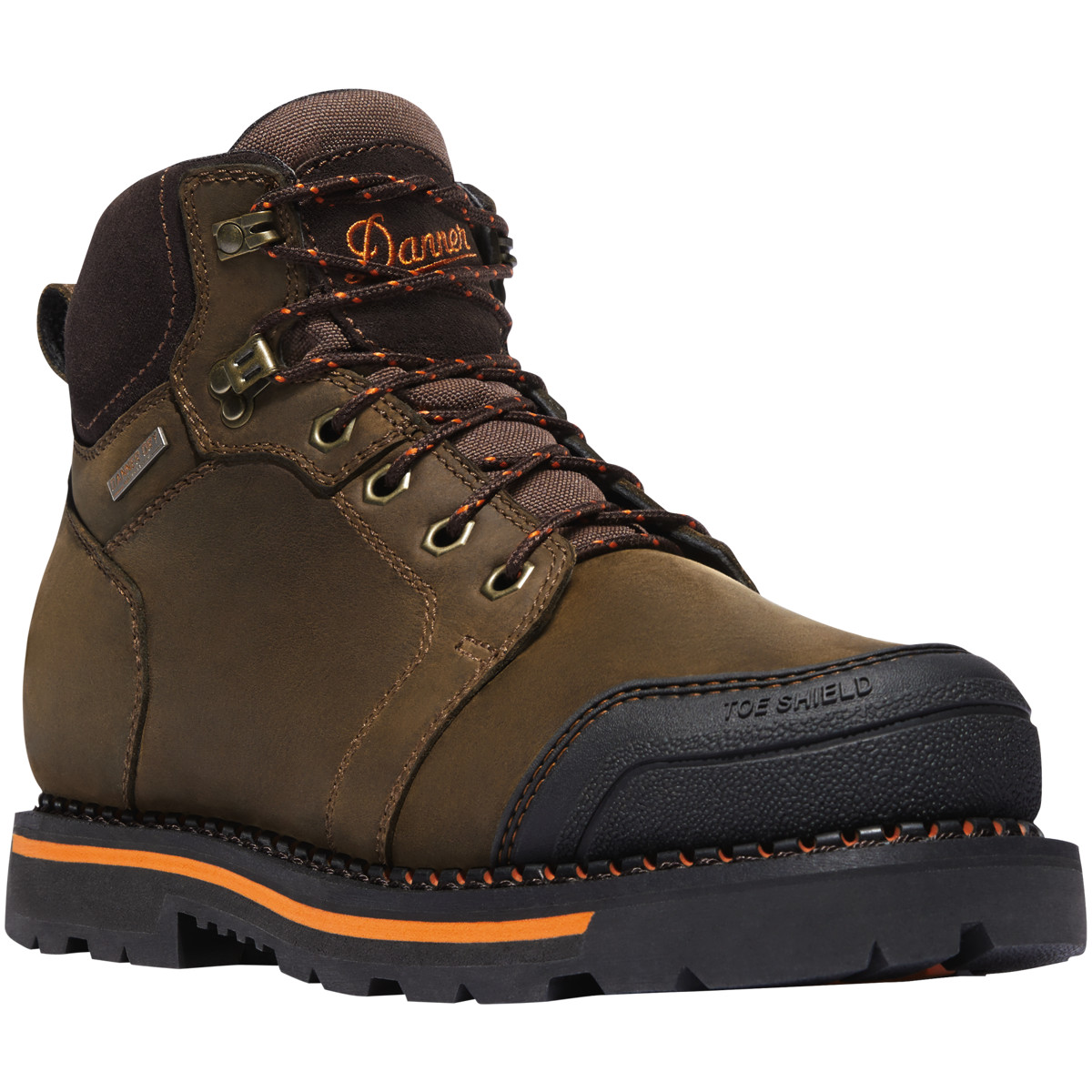 Danner Mens Trakwelt 6 Work Boots Dark Brown - WJY981453